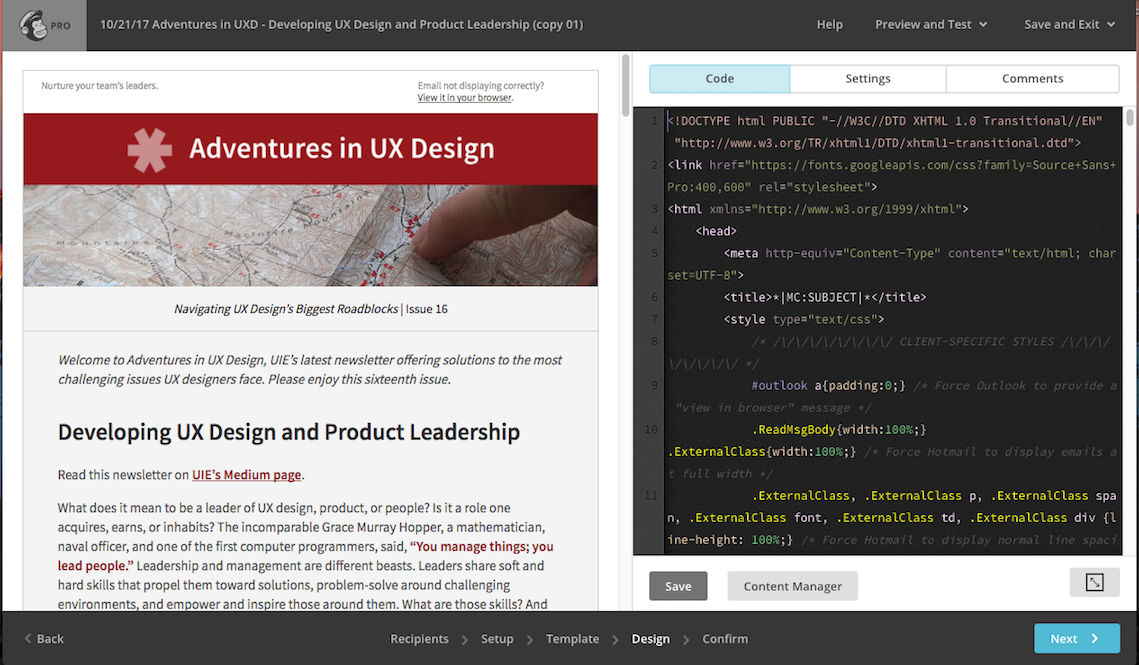 HTML Email example